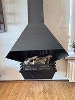 Zwarte Metalen Sfeer Gel haard Openhaard, Huis en Inrichting, Haarden, Ophalen, Gebruikt, Hangende haard, Houthaard