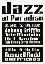 Paradiso poster - Jazz at Paradiso - augustus 1975, Gebruikt, Ophalen of Verzenden