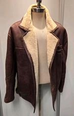 Heren lammy coat jack - maat L - lamsleer lamsvacht, Kleding | Heren, Ophalen of Verzenden, Gedragen, Maat 52/54 (L), Bruin