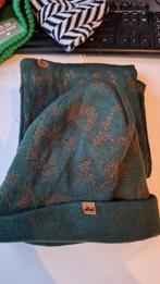 Shoeby Muts en Sjaal Set - Groen met Goud, Meisje, Ophalen of Verzenden, Zo goed als nieuw, 104 of kleiner