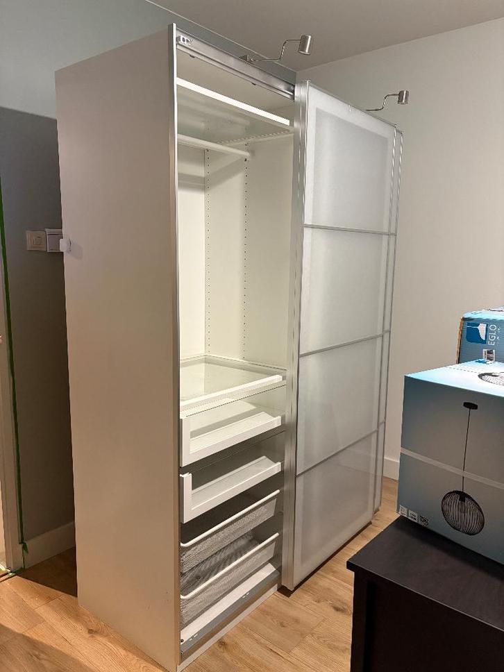 Kledingkast, Huis en Inrichting, Kasten | Kledingkasten, Gebruikt, 200 cm of meer, 100 tot 150 cm, 50 tot 75 cm, Met lade(s), Met deur(en)