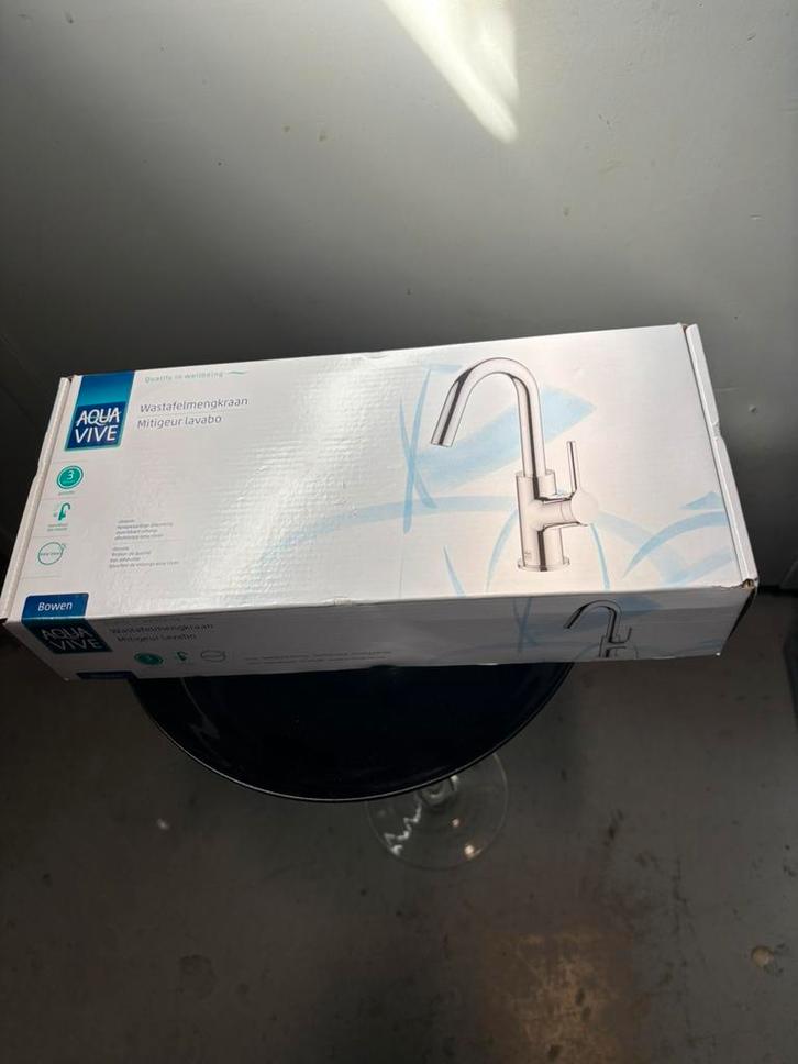 Aqua Vive wastafelkraan, Doe-het-zelf en Verbouw, Sanitair, Gebruikt, Kraan, Chroom, Ophalen of Verzenden