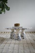 Calacatta viola salontafel met 3 massieve poten, Ophalen of Verzenden