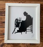 W Tj lever origineel knipwerk kunst spinster spinneneiel, Antiek en Kunst, Ophalen of Verzenden