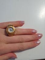 Nieuwe goudkleurige horloge ring, IJzer of Staal, Nieuw, Ophalen of Verzenden, Dame