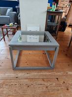 Tafel met glasplaat 60x60x40 cm, Ophalen, 50 tot 100 cm, Vierkant, 50 tot 100 cm