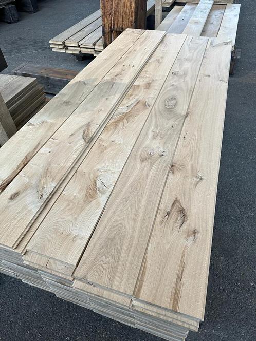 Eiken Vloerdelen Massief 18 en 22 cm breed, Doe-het-zelf en Verbouw, Hout en Planken, Nieuw, Plank, Eiken, 200 tot 250 cm, Minder dan 25 mm