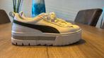 Puma Mayze wit/groen, maat 39, Puma, Wit, Ophalen of Verzenden, Sneakers of Gympen