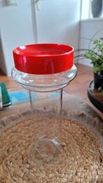 Retro Glazen Snoeppot / Voorraadpot, Huis en Inrichting, Gebruikt, Ophalen of Verzenden, Glas, Minder dan 50 cm