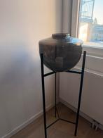 Stijlvol Vloerlicht voor Waxinekaars, Huis en Inrichting, Woonaccessoires | Vazen, Zwart, Nieuw, Ophalen of Verzenden, Glas