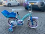 Meisjesfiets Frozen, Gebruikt, 14 inch of minder, Handrem, Ophalen