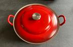 Le creuset braadpan XL 32cm, Huis en Inrichting, Keuken | Potten en Pannen, Ophalen of Verzenden, Gebruikt, Gietijzer, Koekenpan of Braadpan