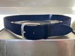 D’AMICO suède stretch riem donkerblauw 95/110, 95 tot 105 cm, Overige kleuren, Echt leder, Ophalen of Verzenden