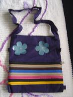stoffen schouder tas uit India met ritssluiting donker blauw, Ophalen of Verzenden, Zo goed als nieuw, Blauw