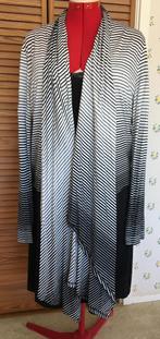 Jaeger zwart/wit jersey waterval vest maat XL (ca.46/48), Maat 48/50 (M), Zwart, Ophalen of Verzenden, Zo goed als nieuw