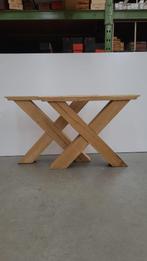 Eiken X-tafelpoten – Robuust & stijlvol, Ophalen, 50 tot 100 cm, Vierkant, 50 tot 100 cm