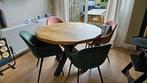Ronde design Eettafel Hout, Ophalen, Gebruikt, 150 tot 200 cm, Vijf personen of meer