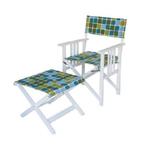 Regisseursstoel + krukje € 19.95 OP=OP, Tuin en Terras, Ophalen, Outdoor Gear, Info@kampeerkoopje.nl, Nieuw