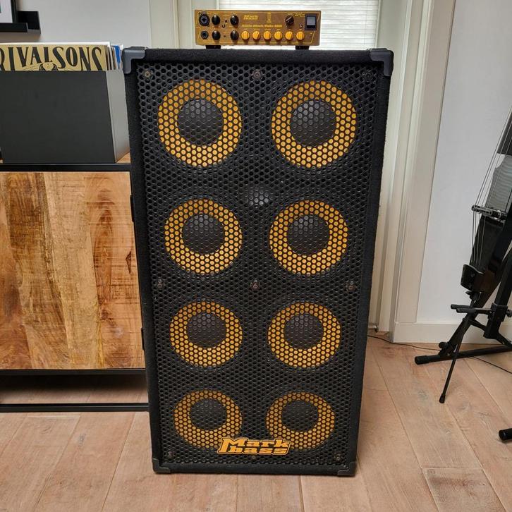 Markbass Cabinet + Little Mark Tube 800 Basversterker, Muziek en Instrumenten, Versterkers | Bas en Gitaar, Gebruikt, Basgitaar