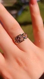 14 karaats gouden ring met verschillende kleuren edelstenen, Nieuw, Ophalen of Verzenden, Nvt, Met edelsteen