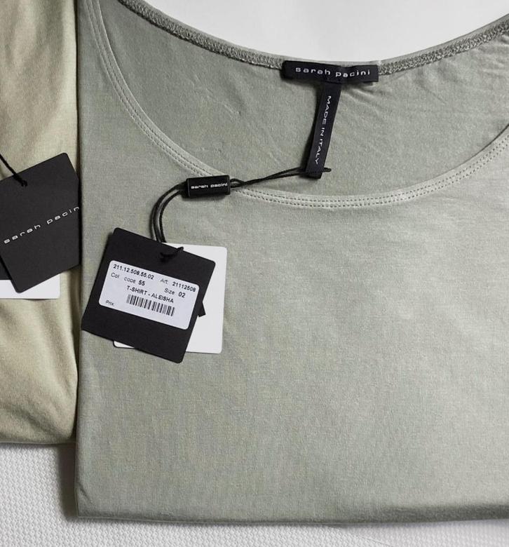 Nieuwe SARAH PACINI Top mt 2(M) Kaartje Vast!, Kleding | Dames, Truien en Vesten, Nieuw, Maat 38/40 (M), Groen, Ophalen