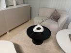 Zwarte salontafel rond met opstaande rand, Ophalen, Overige materialen, 50 tot 100 cm, Tables by Leon