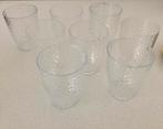 8x Beker dots transparant 300ml en 3x kommen, Overige materialen, Overige typen, Ophalen of Verzenden, Zo goed als nieuw