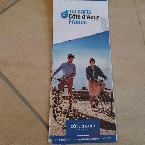 toeristische kaart van de Cote d' Azur (Frankrijk), Boeken, Atlassen en Landkaarten, Gelezen, Landkaart, Frankrijk, 2000 tot heden