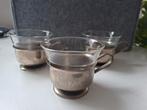 3 Vintage Duralex Theeglazen, Ophalen, Glas of Glazen, Gebruikt, Glas