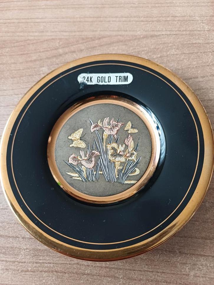 Decoratief Chokin Bordje Japans, Antiek en Kunst, Antiek | Porselein, Ophalen of Verzenden