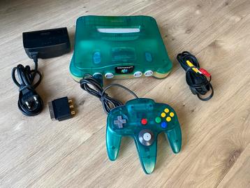 Nintendo 64 Aqua Blue + Controller beschikbaar voor biedingen