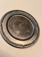 Vintage verzilverde Onderzetter met Druivenrand, Ophalen of Verzenden