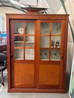 Vintage schoolkast, Huis en Inrichting, Kasten | Buffetkasten, Ophalen, 150 tot 200 cm, 25 tot 50 cm, Gebruikt