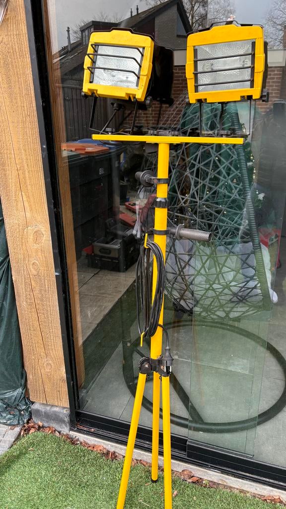 Werklamp met Statief, Ophalen, Gebruikt, Met statief, Lamp met armatuur