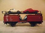 Marklin treinwagon auto wagon met VW kever en porsche, Wisselstroom, Wagon, Ophalen of Verzenden, Zo goed als nieuw