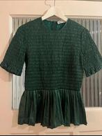 Peplum top groen Zara M, Ophalen of Verzenden, Zo goed als nieuw, Groen, Zonder mouw