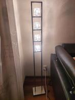 Nette rvs vloerlamp met 4 ledlampjes., Ophalen, Gebruikt, Glas, 150 tot 200 cm