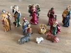 Kerstgroep / Kerststal - 11 delig - 10cm, Huis en Inrichting, Overige materialen, Gebruikt, Overige kleuren, Verzenden