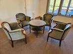 Antieke fauteuils (set van 4), Ophalen, Hout, 75 tot 100 cm, Zo goed als nieuw