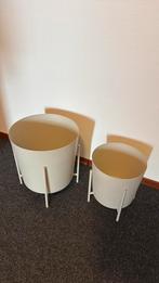 H&M bloempotten op onderstel lichtbeige, Ophalen, Kunststof, 40 cm of meer, Rond