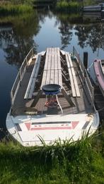 Praam Partyboot., Watersport en Boten, Ophalen, Gebruikt, Staal, Binnenboordmotor