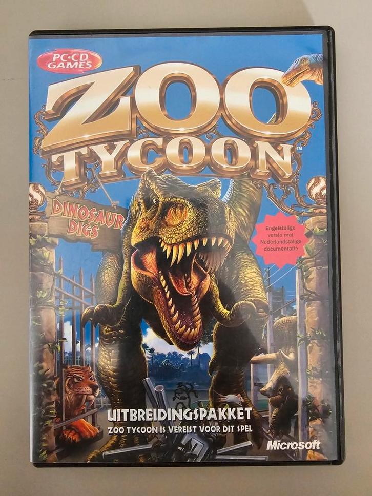 Pc game Zoo Tycoon dinosaur digs, Spelcomputers en Games, Games | Pc, Zo goed als nieuw, Strategie en Constructie, 1 speler, Vanaf 3 jaar