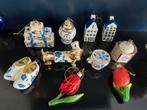 11 kerstornamenten Vondels Amsterdam Delft blauw/wit tulpen, Ophalen of Verzenden, Zo goed als nieuw