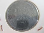 Kwartje 1942 Zink, Postzegels en Munten, Munten | Nederland, Koningin Wilhelmina, Ophalen of Verzenden, Losse munt, 25 cent