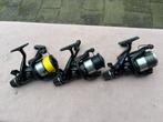 3 x shimano aero 8000 re/gte baitrunner molens, Watersport en Boten, Ophalen of Verzenden, Gebruikt, Molen