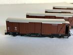 4X ROCO 34536 Ged.Güterwagen H0e, braun, Ep. IV, Hobby en Vrije tijd, Modeltreinen | H0, Gelijkstroom, Wagon, Ophalen of Verzenden