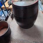 Half Wijnvat - Decoratief & Uniek, Ophalen, Minder dan 50 cm, Rustiek, Rond