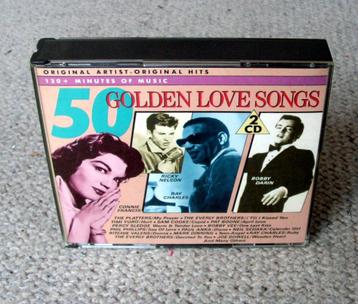50 Golden Love Songs Original Artists - Hits 2CD 1988 ZGAN beschikbaar voor biedingen