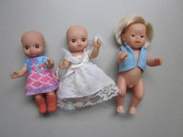 3 x Zapf Creation kleine nieuwe popjes  beschikbaar voor biedingen