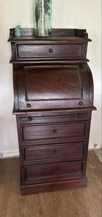 Te koloniaal teak secretaire, Ophalen, Zo goed als nieuw, Teak